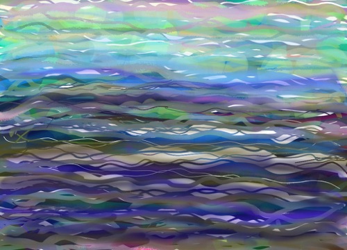 Into The Deep: Meditations on Moby Dick; 
iPad painting: Artrage app, 2013; 
1024 x 738 px